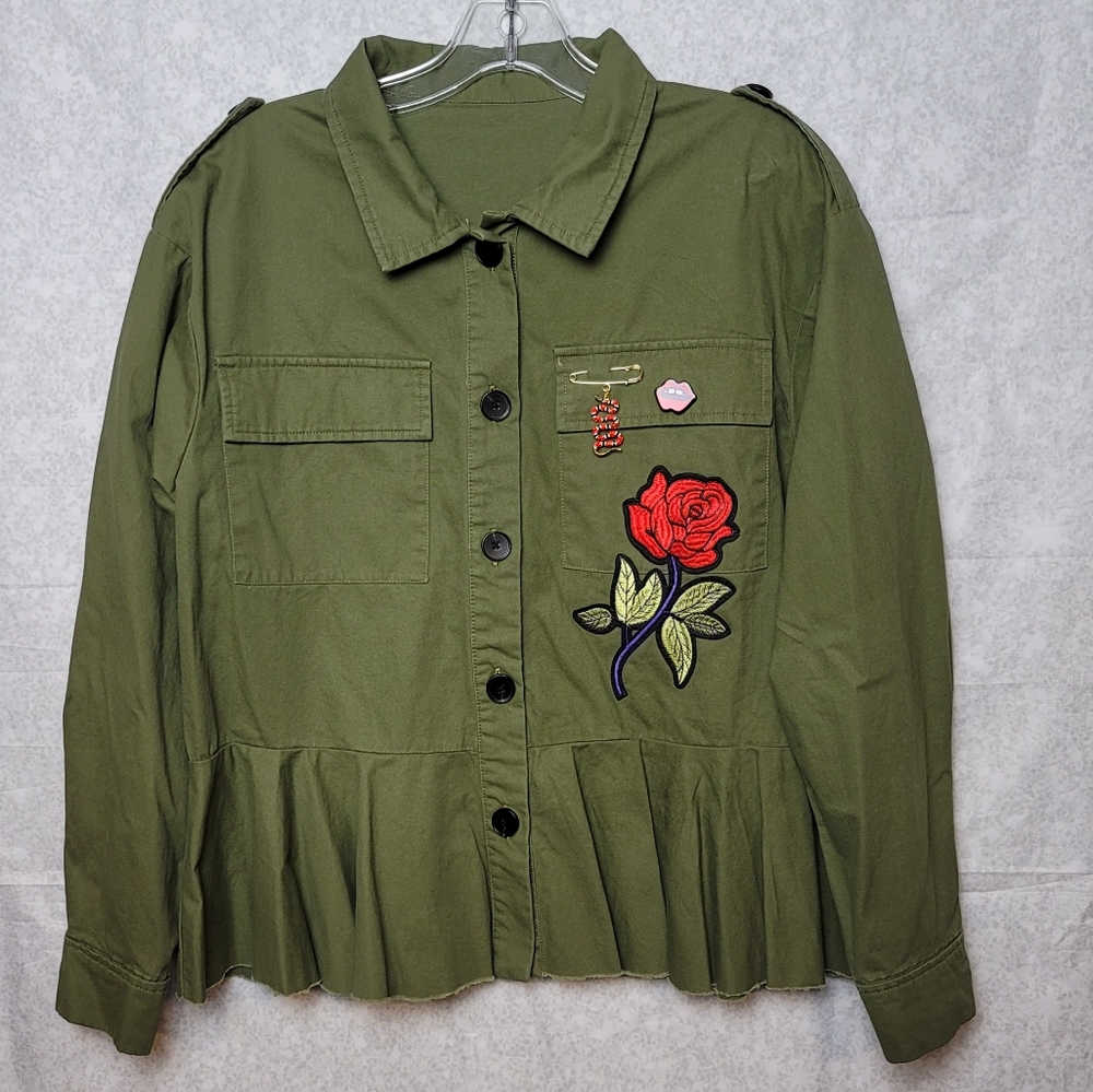 Iconic Ruffle Shirt Jacket - Picture 2 of 8
